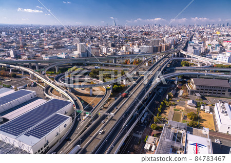 <<Osaka Prefecture>> Traffic image, Higashi-Osaka Junction 84783467