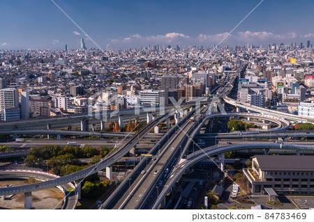 <<Osaka Prefecture>> Traffic image, Higashi-Osaka Junction <<Osaka Prefecture>> Traffic image, Higashi-Osaka Junction 84783469