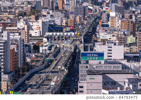 <<Osaka Prefecture>> Traffic image, Higashi-Osaka Junction <<Osaka Prefecture>> Traffic image, Higashi-Osaka Junction 84783475