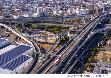 <<Osaka Prefecture>> Traffic image, Higashi-Osaka Junction <<Osaka Prefecture>> Traffic image, Higashi-Osaka Junction 84783486