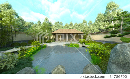 日本的房子和花園 日本的房子和花園 84786790