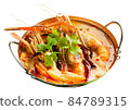 Tom Yum Goong Spicy Sour Soup, Hot and sour prawn soup 84789315