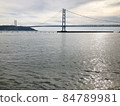 Sea and Akashi Kaikyo Bridge 84789981