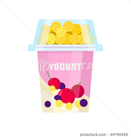 Box with yogurt Box with yogurt 84790480