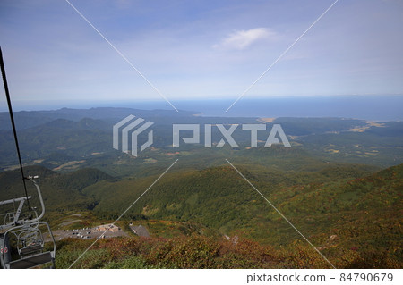 從岩木山纜車看日本海 84790679