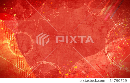 Background material hand-painted colorful frame 84790729