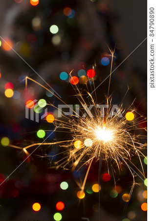 Burning sparklers Burning sparklers 84790890