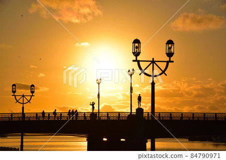 Evening view Nusamai Bridge 84790971