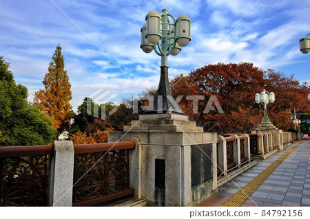 Kita-ku, Tokyo Otonashi Bridge and autumn leaves 84792156