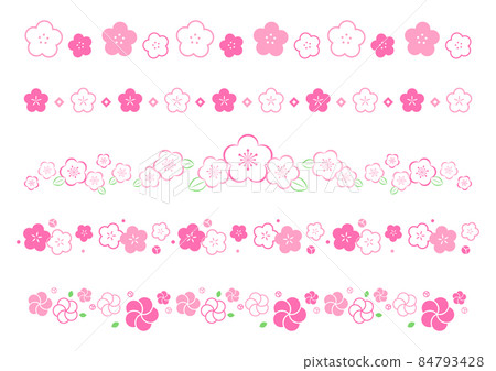 Plum blossom line 84793428