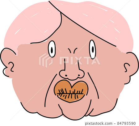 Uncle ugly aunt's face funny hand-painted Uncle ugly aunt's face funny hand-painted 84793590