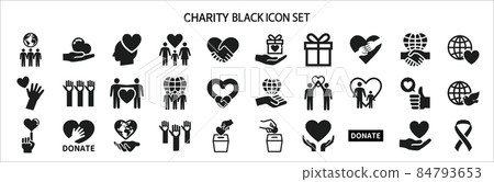 Assist related icon set 84793653