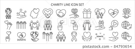 Assist related icon set 84793654