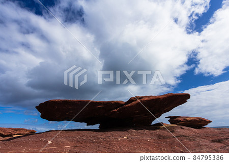 Mushroom Rock in Red Bluff, Calvary, Western Australia Mushroom Rock in Red Bluff, Calvary, Western Australia 84795386