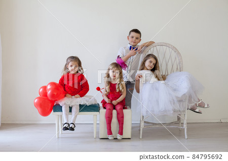beautiful girls and boy on birthday party beautiful girls and boy on birthday party 84795692