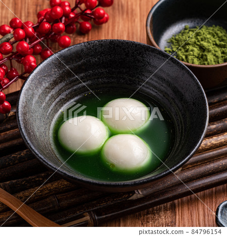 Matcha Tangyuan Winter Solstice Lantern Festival White Tang yuan tangyuan タンユエン 団子 Matcha Tangyuan Winter Solstice Lantern Festival White Tang yuan tangyuan タンユエン 団子 84796154