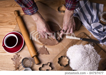 ginger cookies background 84797477