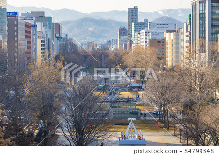 Sapporo TV Tower Observatory Cityscape Olympic Marathon Sapporo TV Tower Observatory Cityscape Olympic Marathon 84799348