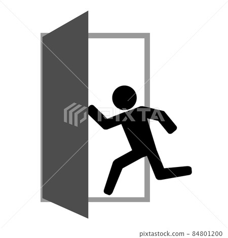 緊急出口圖標。 84801200