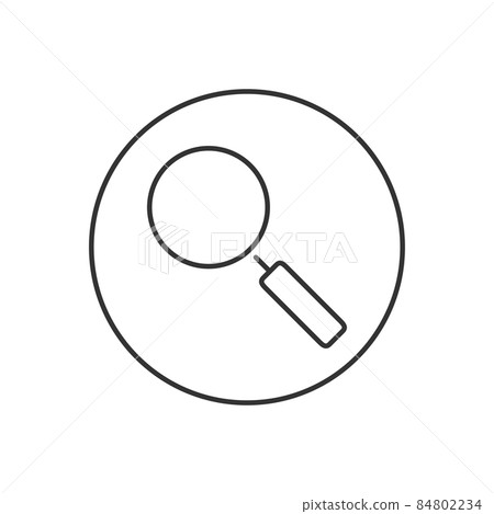 Magnifying glass loupe. Magnifying glass loupe. 84802234