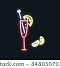 霓虹燈雞尾酒插圖 84803070