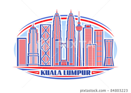Vector illustration of Kuala Lumpur 84803223