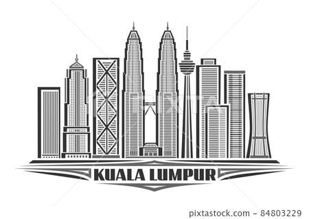 Vector illustration of Kuala Lumpur 84803229