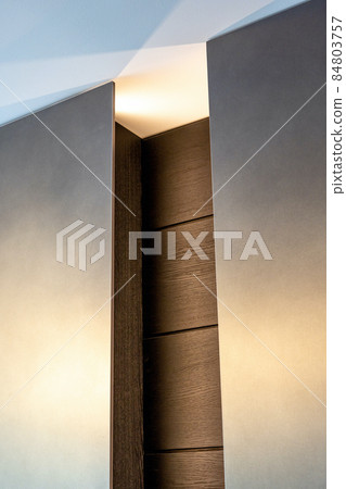 Modern furniture with drawers on trendy beige and gray colors. Modern furniture with drawers on trendy beige and gray colors. 84803757