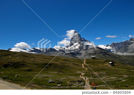 Independent peak Matterhorn towering in a large space Independent peak Matterhorn towering in a large space 84803804