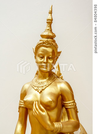 Kinnaree golden statue beautiful 84804398