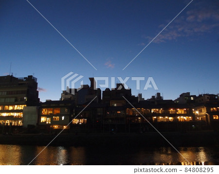 Kamogawa cityscape at dusk Kamogawa cityscape at dusk 84808295