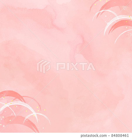 粉紅色的水彩紋理和波浪背景材料 84808461