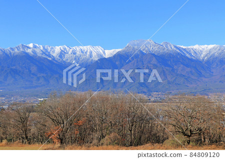 Azumino and the Northern Alps in early winter Azumino and the Northern Alps in early winter 84809120