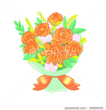 Bouquet of orange roses Bouquet of orange roses 84809485
