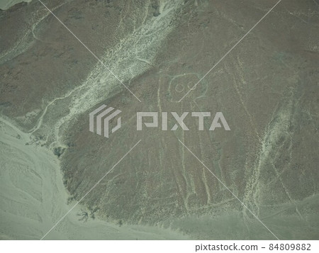 [Peru] Nasca ground painting: Astronaut 84809882