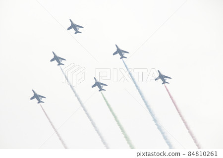 August 24, 2021: Blue Impulse flying in Saitama Prefecture 84810261