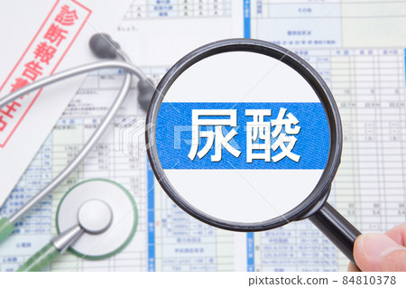 Uric acid health check medical image 84810378