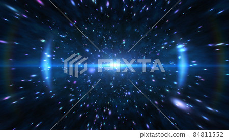 Radiant particle effect blue Radiant particle effect blue 84811552