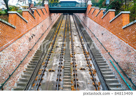 Budapest Castle Hill Funicular in Budapest Hungary Budapest Castle Hill Funicular in Budapest Hungary 84813409