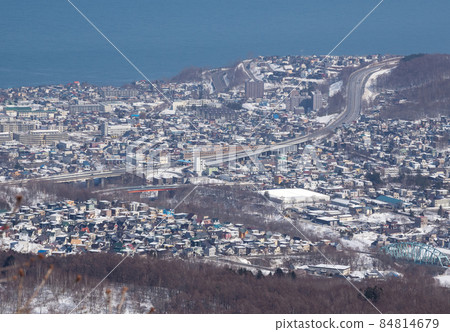Sasson高速公路/朝里IC和小樽Cityscape Sasson高速公路/朝里IC和小樽Cityscape 84814679