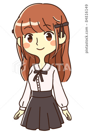 量產女性插畫素材 84816149