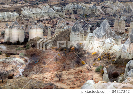 Amazing rocks in Love Valley in Cappadocia, Goreme, Turkey Amazing rocks in Love Valley in Cappadocia, Goreme, Turkey 84817242