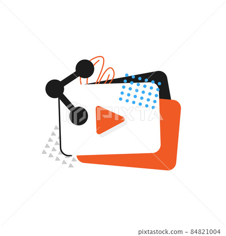 Create video content and make money,Flat design vlog concept,flat design icon vector illustration Create video content and make money,Flat design vlog concept,flat design icon vector illustration 84821004