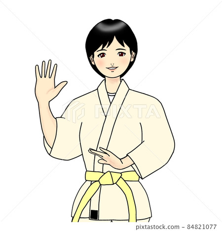 Woman learning martial arts 84821077