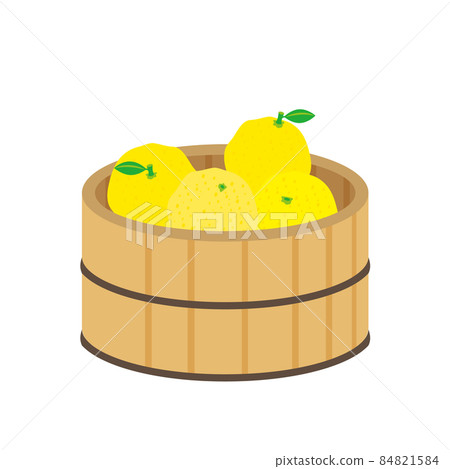 柚子在浴缸裡的插圖 柚子在浴缸裡的插圖 84821584