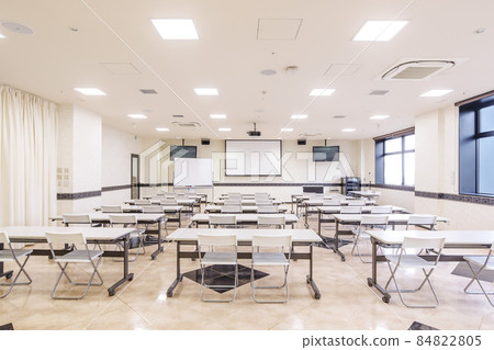 Environmentally friendly training room Seminar room Large conference room Bright conference room Image material 84822805
