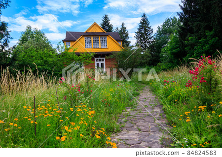 Small house in the ukrainian village 84824583