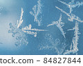 Snowflakes on a window 84827844