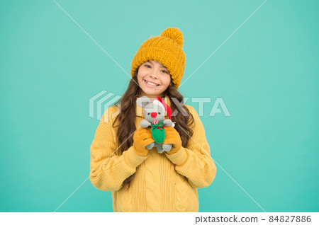 Chinese horoscope concept. Rat symbol year. Plush toy.  84827886