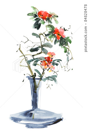 Watercolor floral painting Watercolor floral painting 84828478